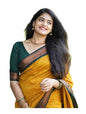 Paramparik Textile Women's Kanjivaram Soft Silk Saree For Wedding Banarasi Style Sari With Blouse Piece