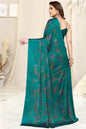 MIRCHI FASHION Saree for Woman Chiffon Leaf Printed | Lightweight Daily Wear Comfortable Women's Sari with Blouse Piece (Available in 30 Styles)