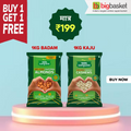 Bigbasket Offer today online Get Combo of 1kg Kaju and 1 kg Badam